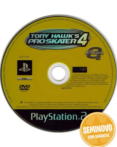 Tony Hawks Pro Skater 4 - so cd | PS2 | Usado
