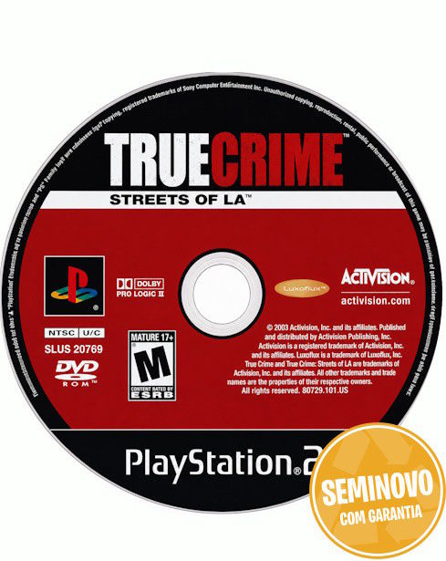 True Crime - Streets Of La - So CD | PS2 | USADO