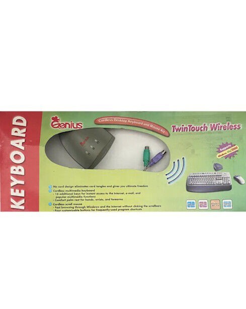 Cordless Desktop Keyboard and Mouse Kit da Genius| Novo