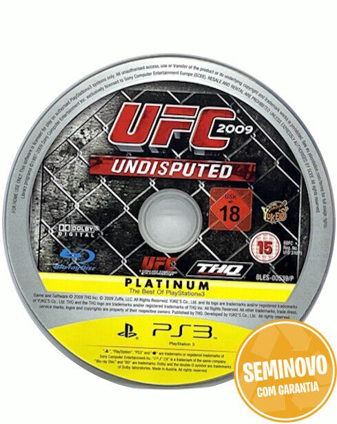 UFC 2009 Undisputed-SO CD | PS3 | USADO