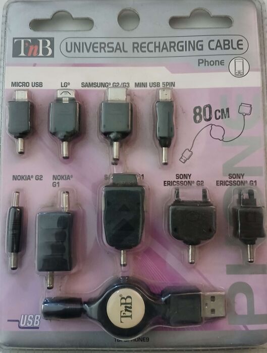 Carregador universal para telemóvel | Novo
