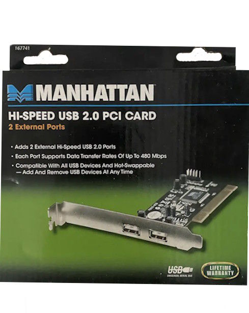 Manhattan HI-SPEED USB 2.0 PCI CARD | Novo