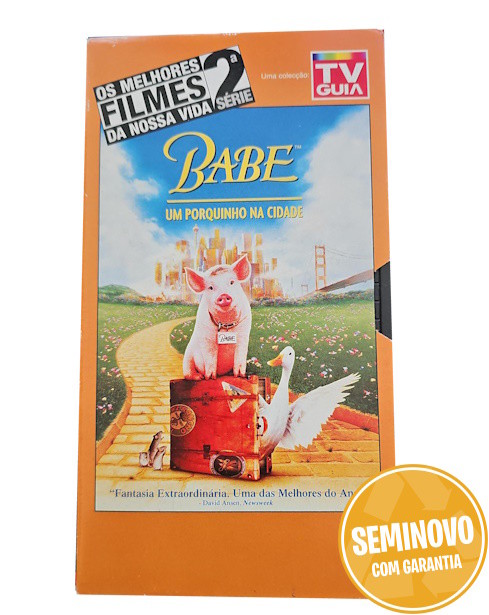 VHS Os Melhores Filmes Da Nossa Vida 2ª Série - Babe: Um Porquinho na Cidade | VHS | Usado 0