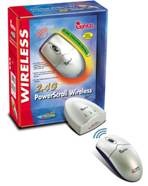 GENIUS POWERSCROLL WIRELESS MOUSE | RATO SEM FIOS | NOVO
