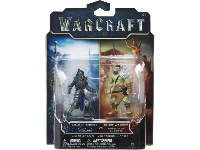 Pack Mini Figuras WARCRAFT Alliance Soldier VS Horde Warrior | NOVO