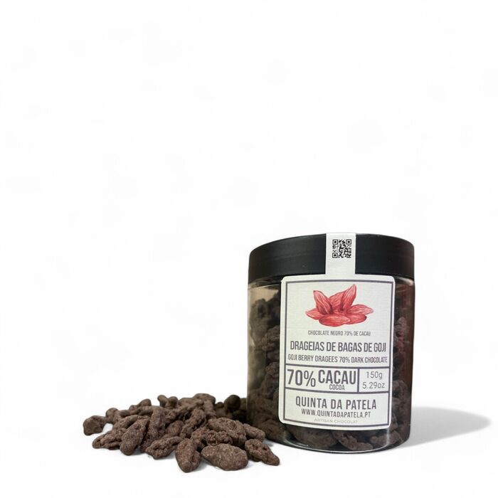 Drageias de Bagas de Goji com Chocolate Negro 70% 150