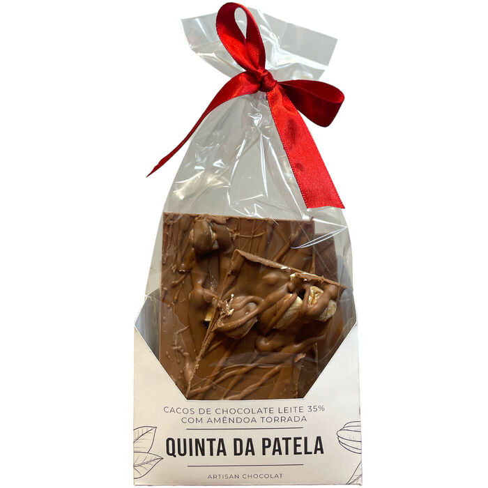 Cacos de Chocolate Leite 35% com  Amêndoa 100g