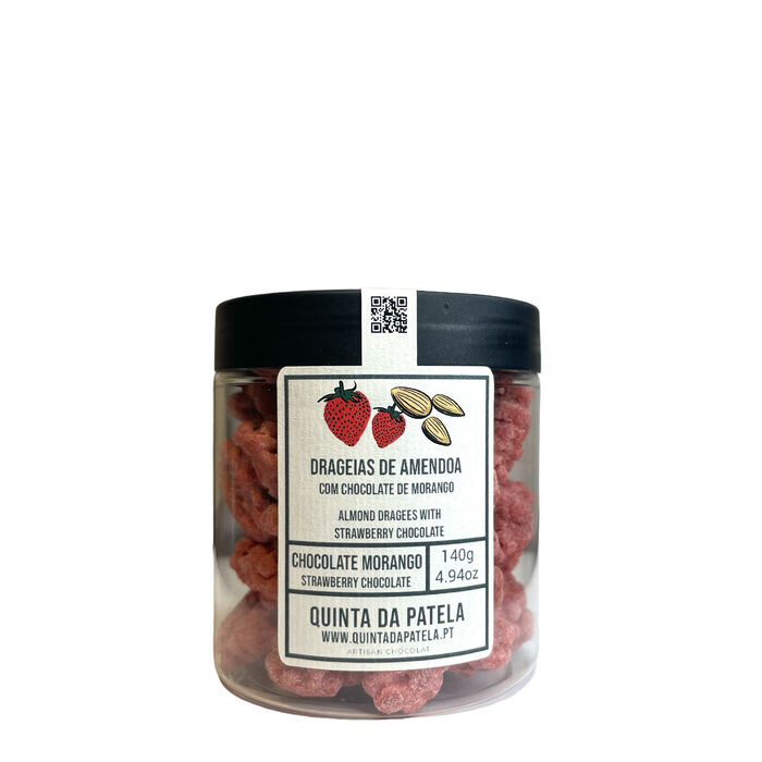 Drageias de Amêndoa com Chocolate de Morango 140g