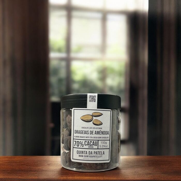 Drageias de Amêndoa com Chocolate Negro 70% 150g