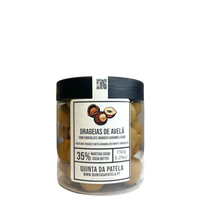 Drageias de Avelã com Chocolate Branco Caramelizado 150g