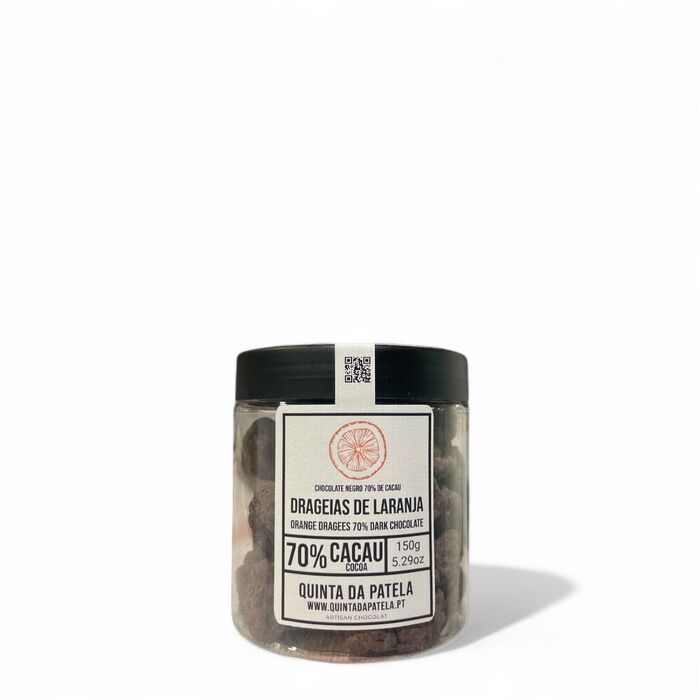 Drageias de Laranja com Chocolate Negro 70% 100g