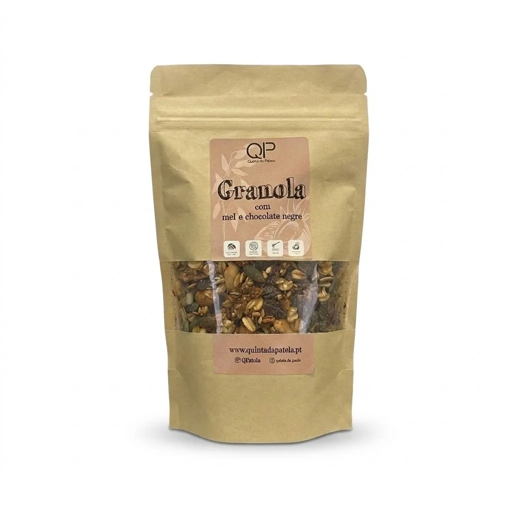 Granola com Mel e Chocolate Negro (500g)