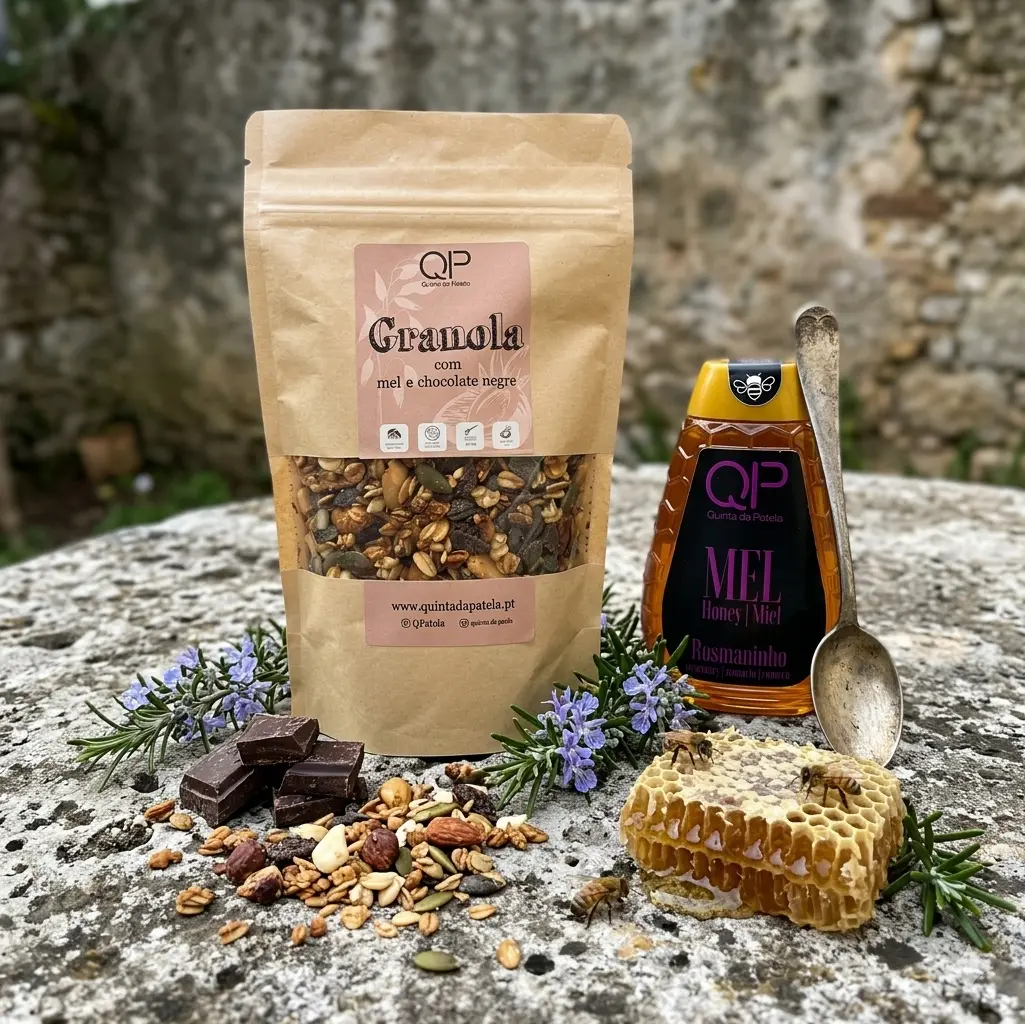 Granola com Mel e Chocolate Negro (500g)
