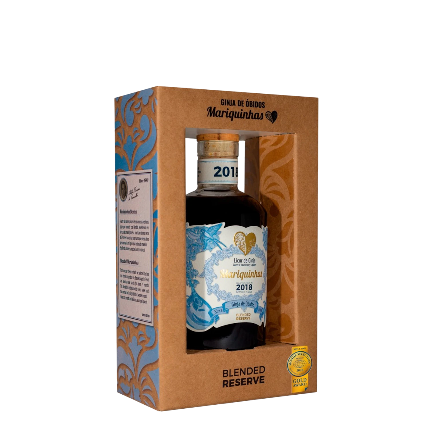 Licor de Ginja Mariquinhas Reserva Blended 2018 50cl