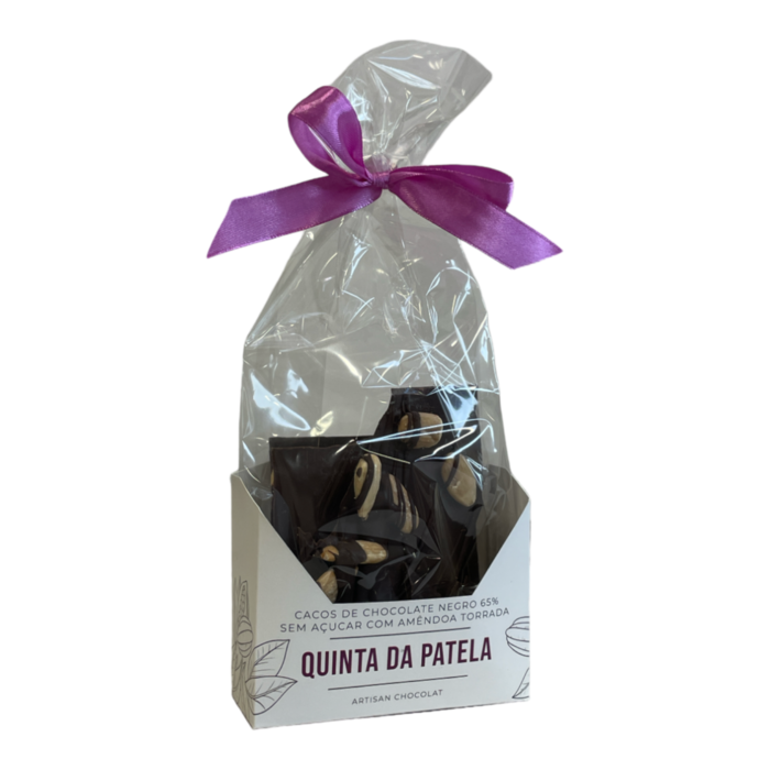 Cacos Chocolate Negro 65% sem Açúcar com Amêndoa 100g