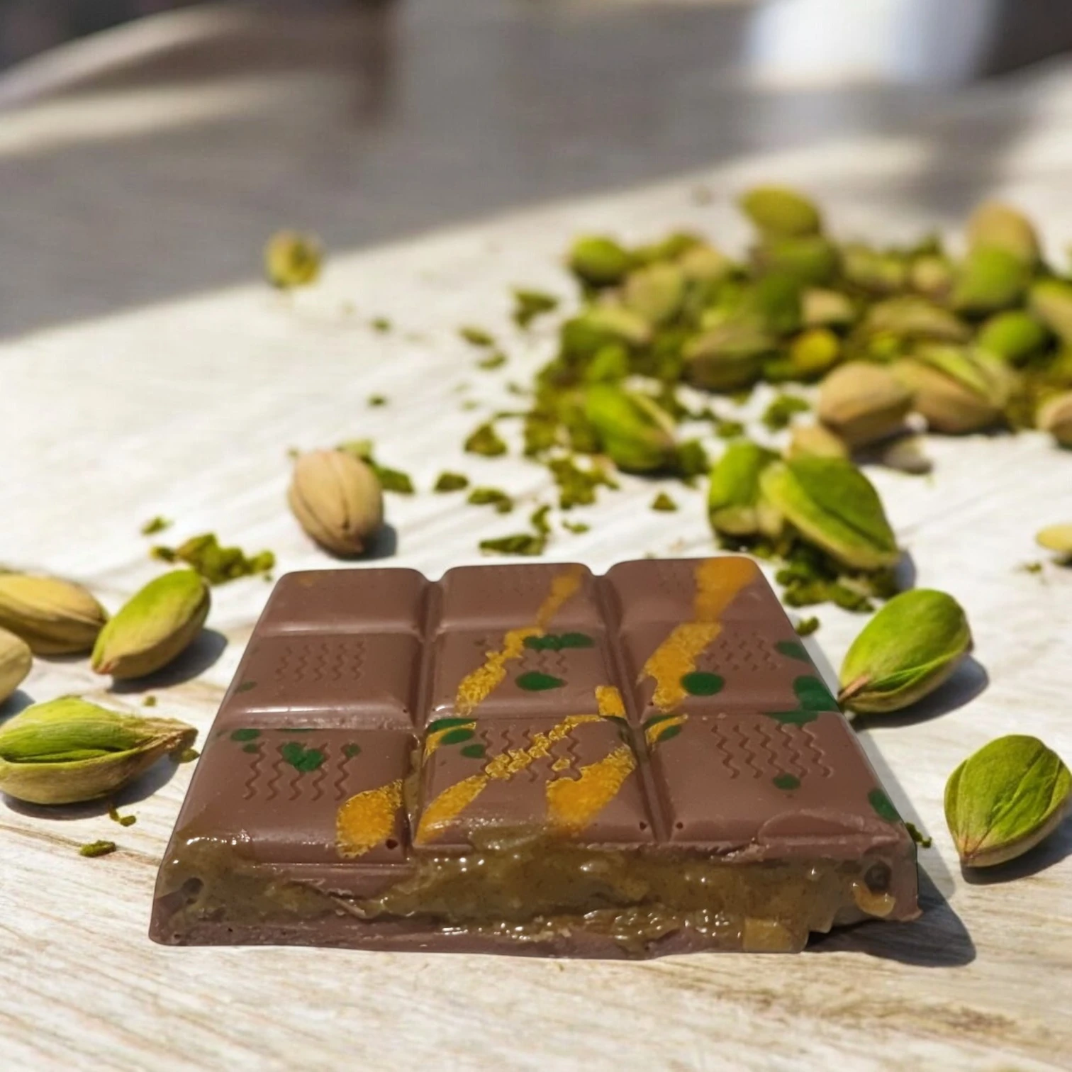 Tablete de Dubai Pistachio e Kadayif