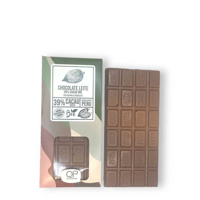 Tablete de Chocolate Leite 39% Bio Peru 100g