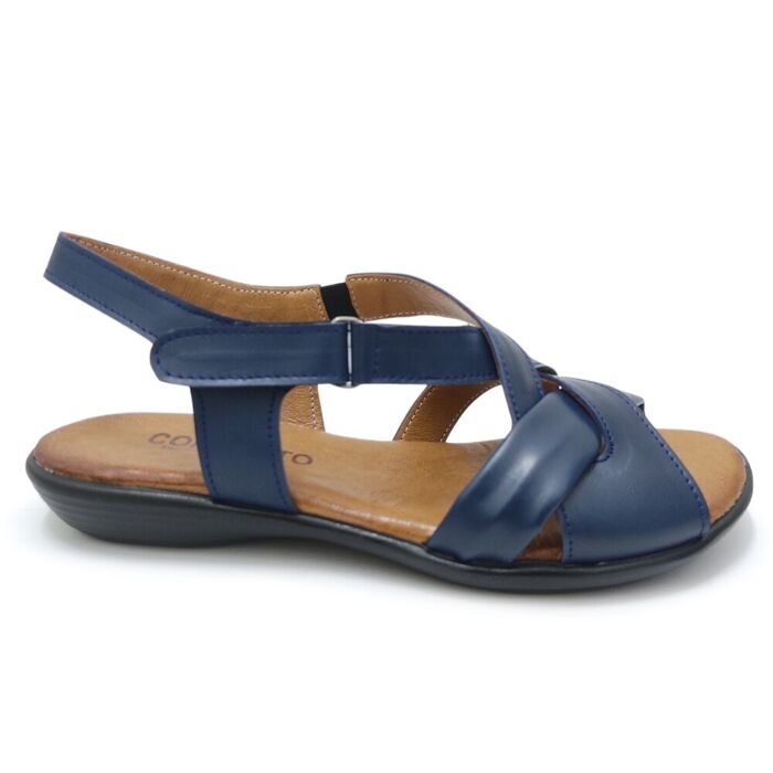 Sandália de senhora Conforto em azul [2364]