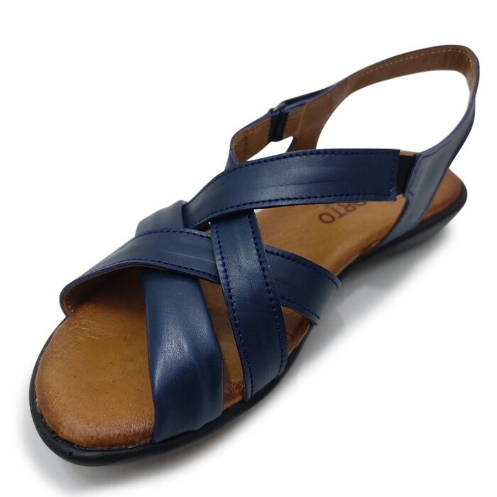 Sandália de senhora Conforto em azul [2364]