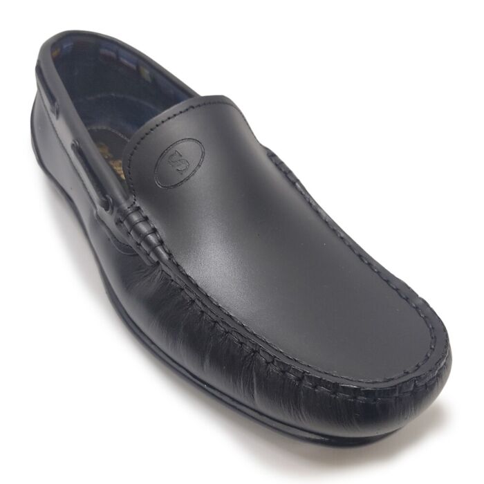 Mocassins em pele preta [116]
