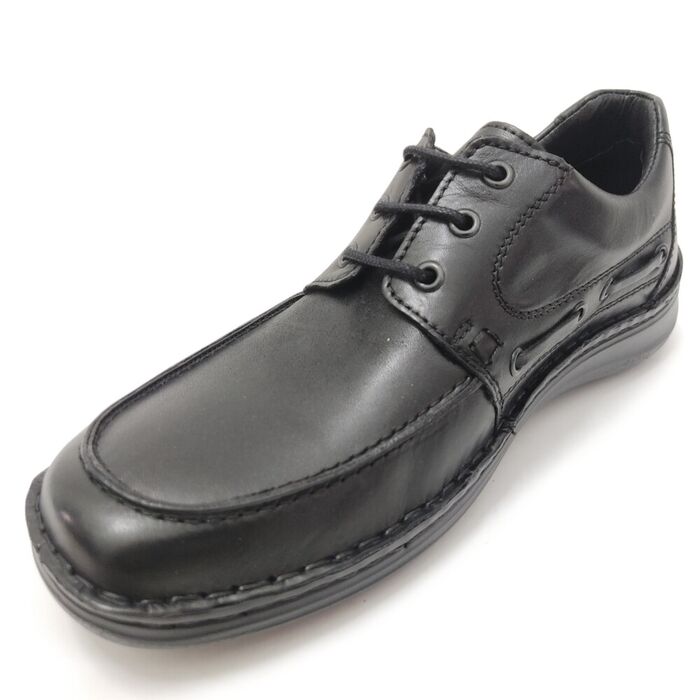 Sapato Homem Walker Flex conforto em Preto [5027]