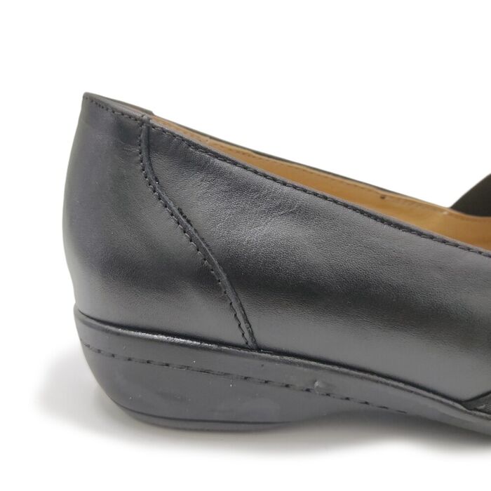 Sapato ortopédico Conforto com elástico em preto [2415]