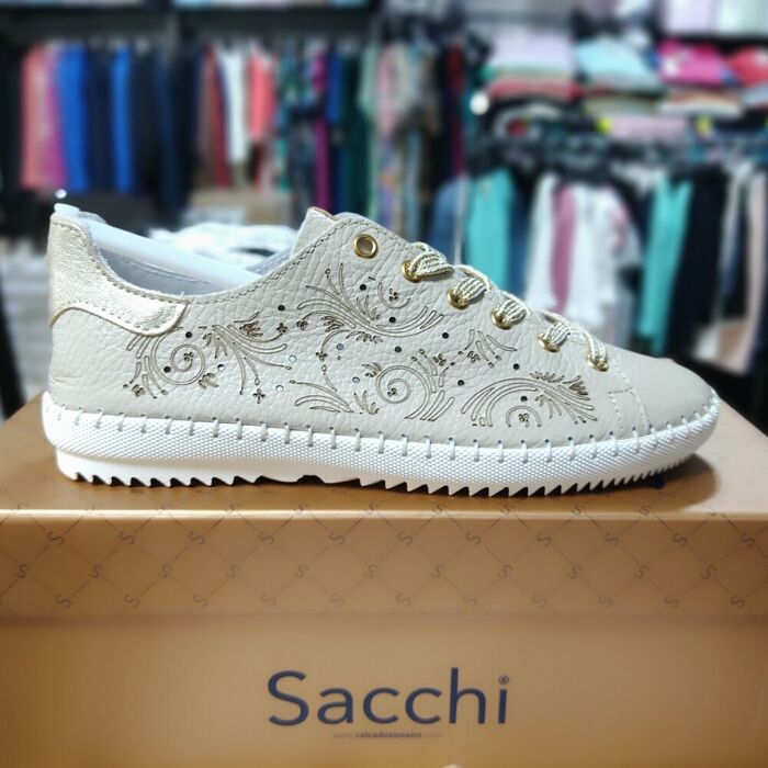 Sapato ultrasuave Sacchi bogota Galaxy Bege carrara 2962-03