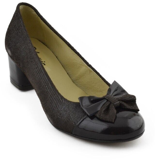 Sapato Senhora Classic Iguana verniz em castanho [4232]