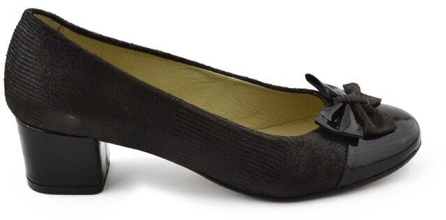 Sapato Senhora Classic Iguana verniz em castanho [4232]