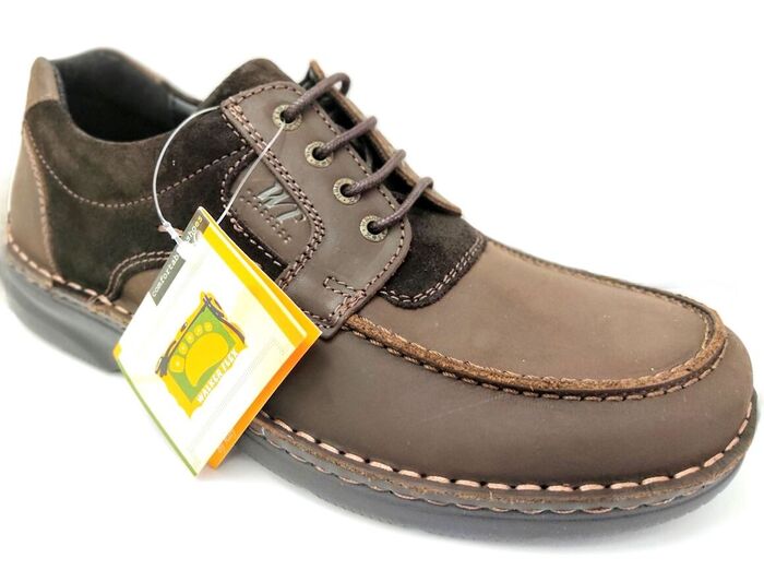 Sapato Homem Walker Flex castanho Nobuck [5820]