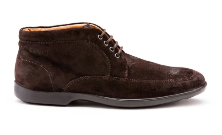 Bota Camport silver atacas em camurça castanha [80175082]