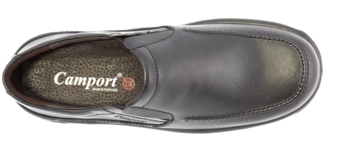 Sapato Camport Soft WaLK pala c/elásticos em preto [81195010]