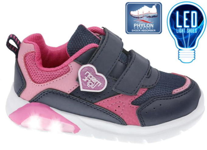 Desportivo Casual Azul escuro e rosa [2186050]