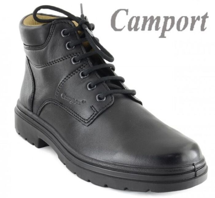 Bota Camport AquaResist atacas lisa em preto [80034060]