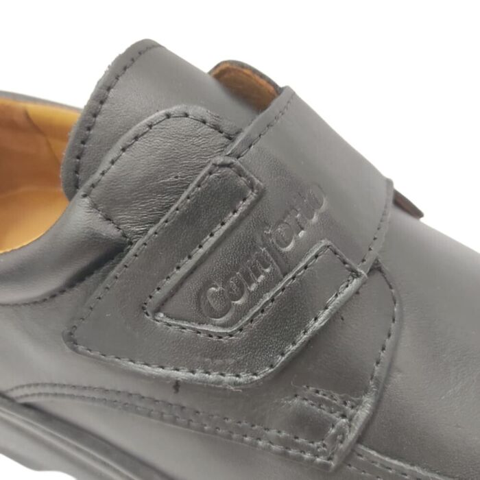 Sapato CONFORTO com velcro colante preto 790PRT