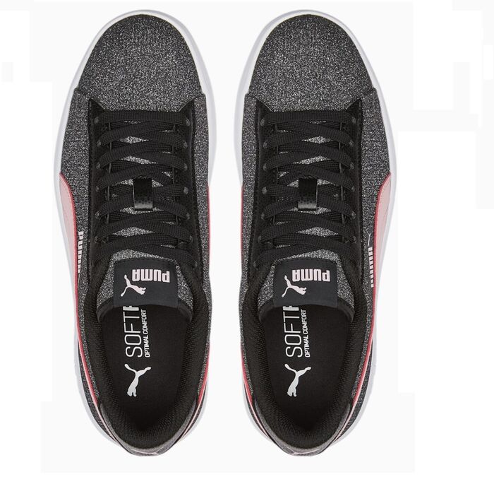 Sapatilha PUMA Smash v2 Glitz Glam Jr preta 36737730