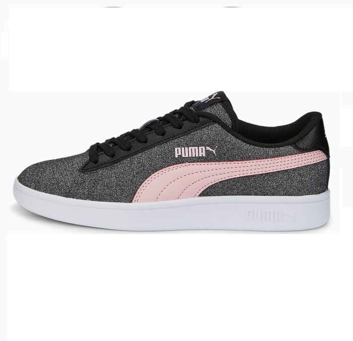 Sapatilha PUMA Smash v2 Glitz Glam Jr preta 36737730