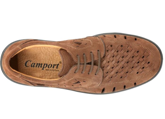 Sapatos Camport Air System Nobuck castanho