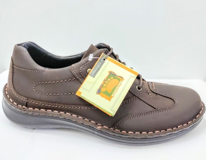 Sapato Homem Walker Flex castanho Nobuck [4663]