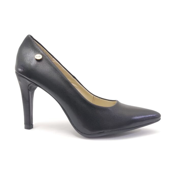 Stiletto peto em pele