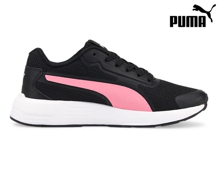 Sapatilha Puma Taper jr preta e rosa 374240-15