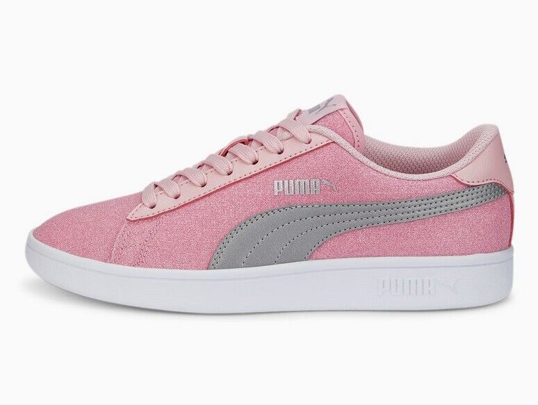 Sapatilha PUMA Smash v2 Glitz Glam Jr rosa 36737731