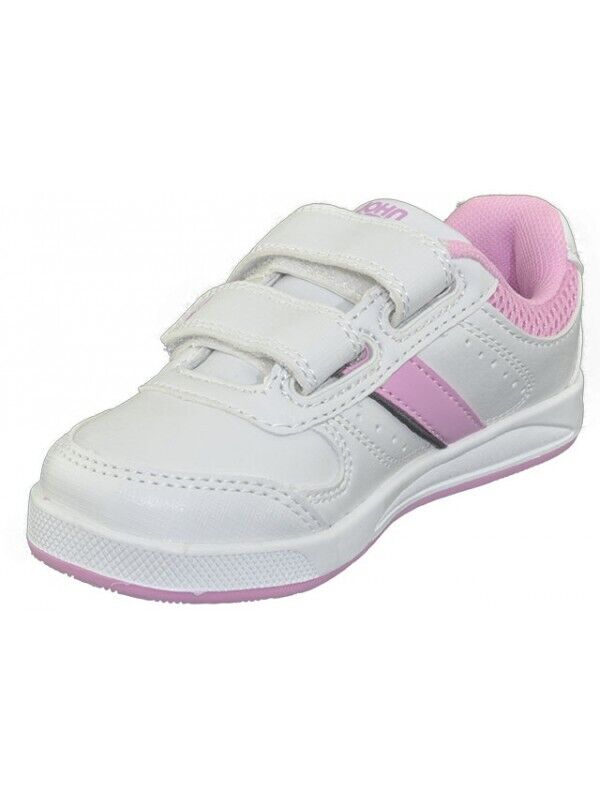 Sapatilha John Smith colantes em branco/rosa [Cobirvel K]