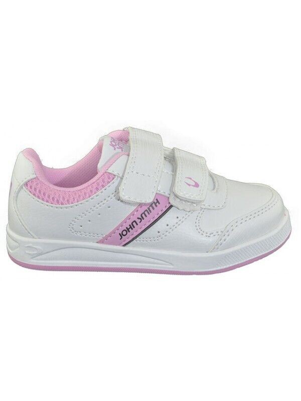 Sapatilha John Smith colantes em branco/rosa [Cobirvel K]