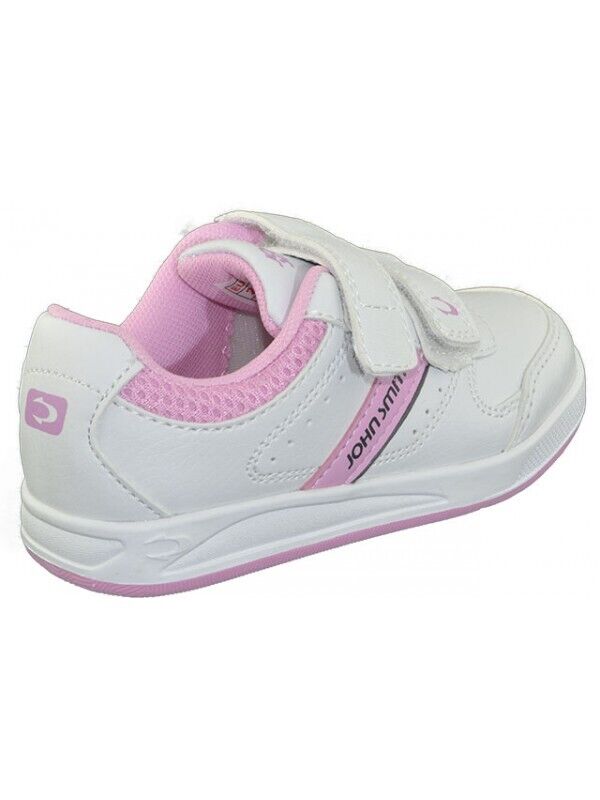 Sapatilha John Smith colantes em branco/rosa [Cobirvel K]