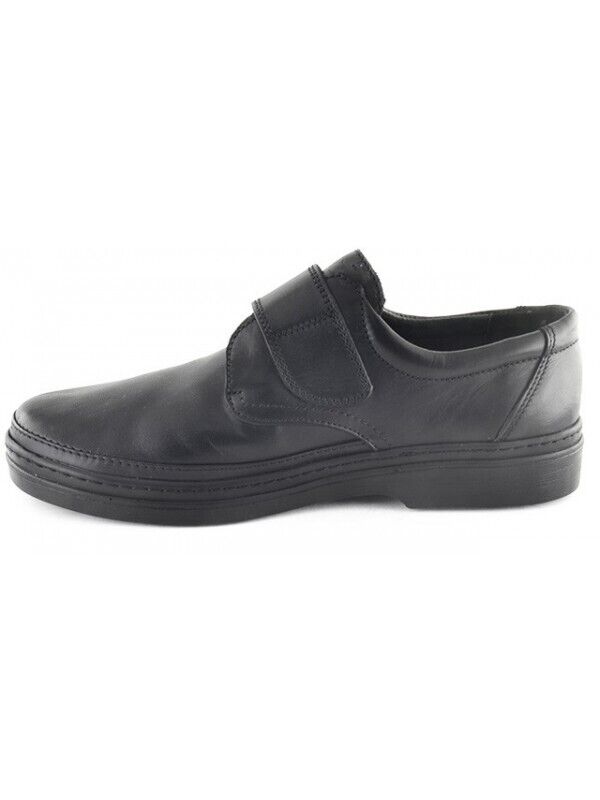Sapato SP Conforto com velcro em preto [SP837]