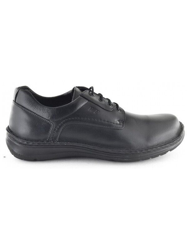 Sapato Homem Walker Flex liso preto [4581]