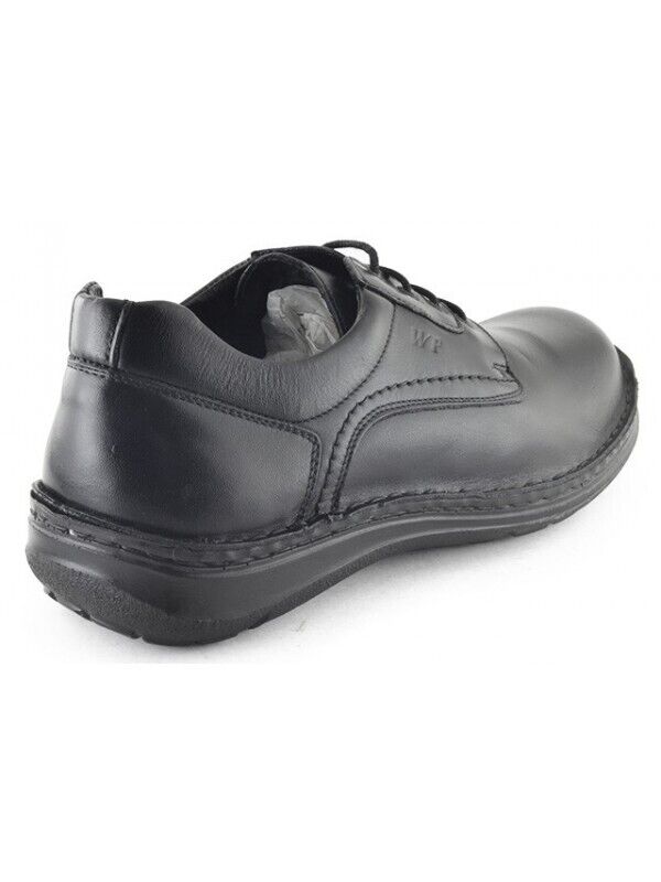 Sapato Homem Walker Flex liso preto [4581]