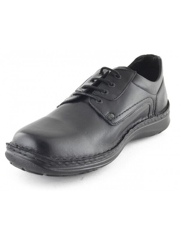 Sapato Homem Walker Flex liso preto [4581]