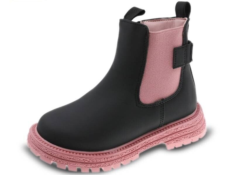 Botas BEPPI preto e rosa com fecho 2202012